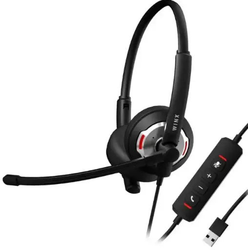 [WX-HS112] WINX CALL Pro 2 AI Noise Cancelling Mic Headset